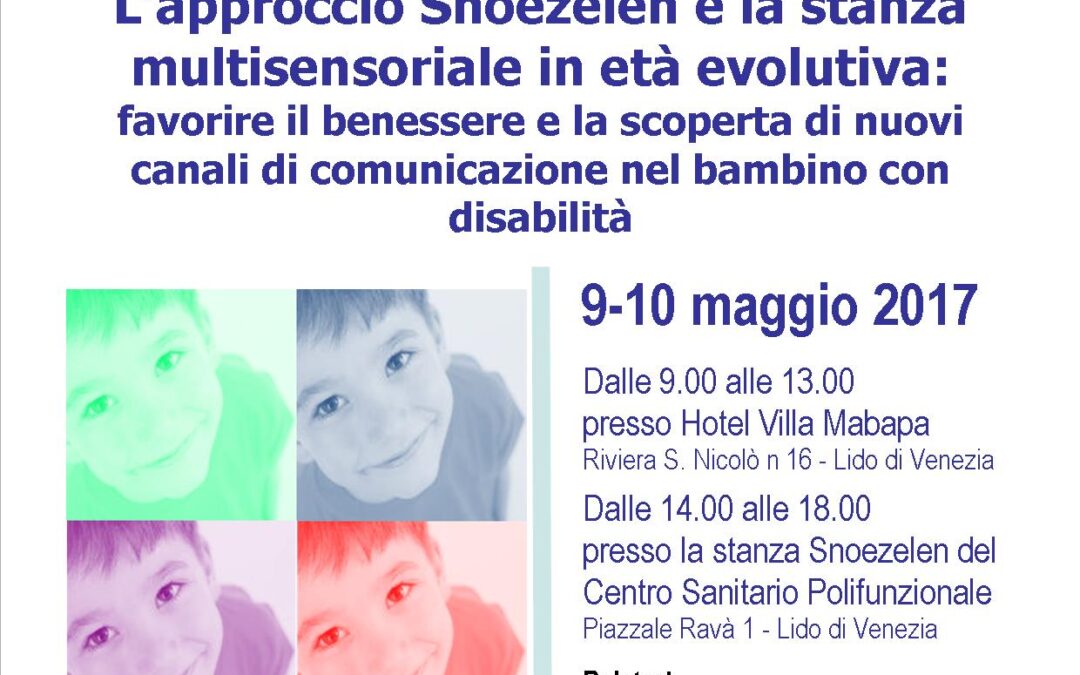 Formazione Approccio Snoezelen in età evolutiva per favorire il benessere del bambino con disabilità autismo, neuro diversità